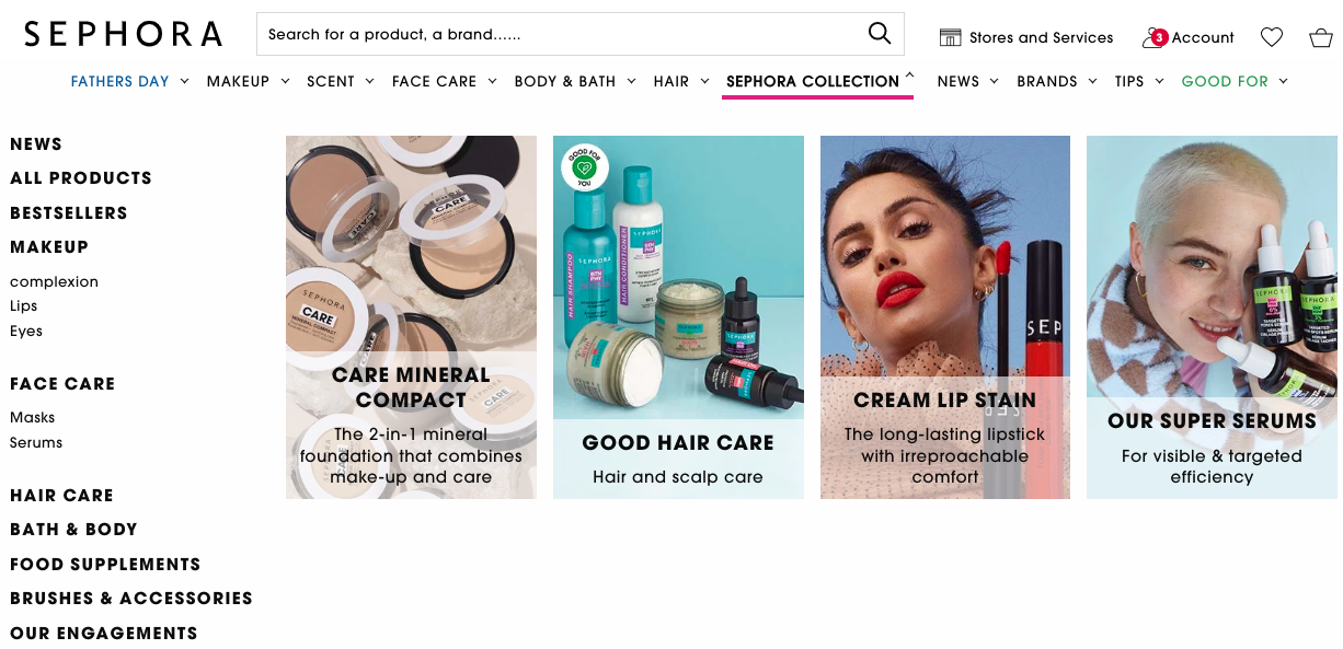 Does Sephora do Cash Back