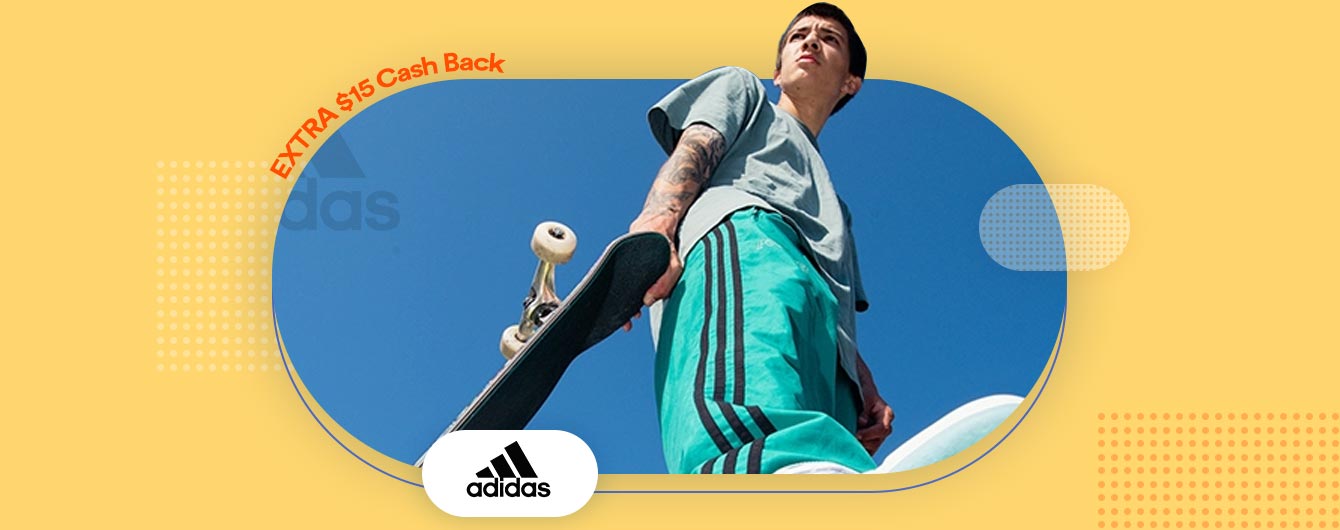 adidas | $15 Bonus Cash Back at MaxRebates